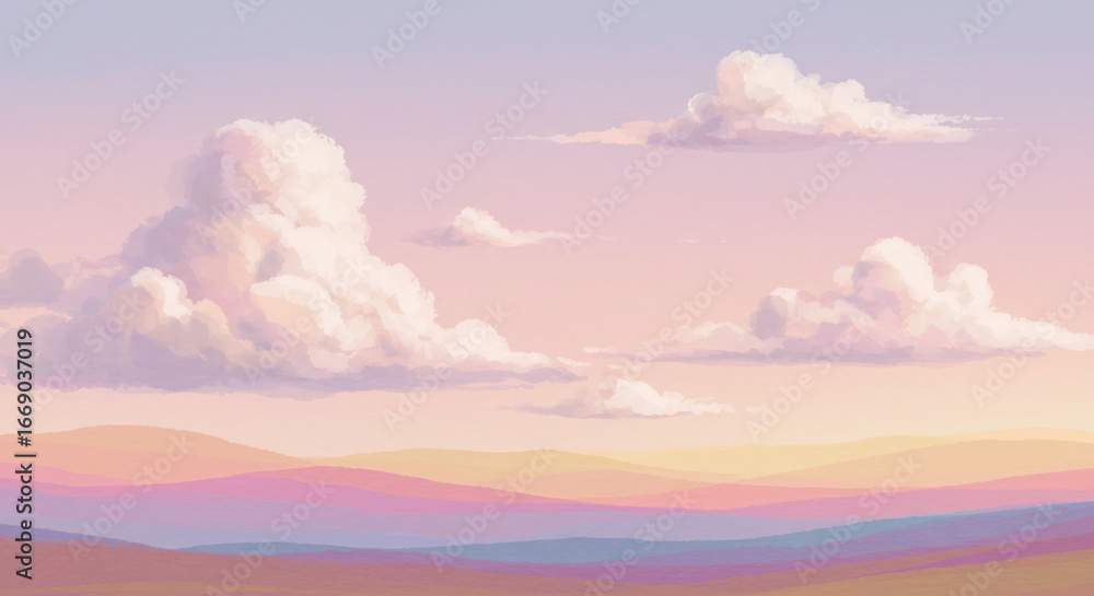 Obraz premium abstract clouds over the mountains
