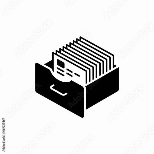 Vector art of isometric archive box with documents, perfect for organizing your files and keeping everything in order