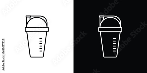 Protein shake icon. Signs and symbols for mobile app, UI, UX