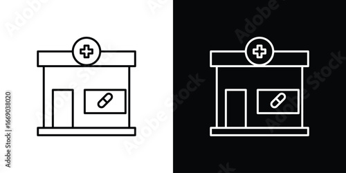 Pharmacy icon. Signs and symbols for mobile app, UI, UX