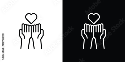 Philanthropy icon. Signs and symbols for mobile app, UI, UX
