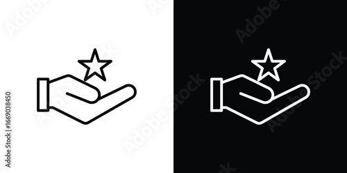 Loyalty program icon. Signs and symbols for mobile app, UI, UX