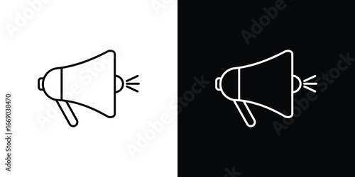 Loud Speaker icon. Signs and symbols for mobile app, UI, UX