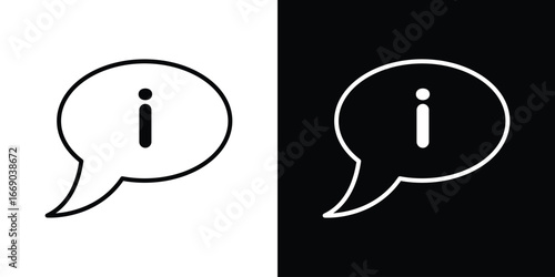 Info icon. Signs and symbols for mobile app, UI, UX