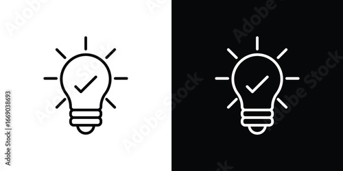 Idea icon. Signs and symbols for mobile app, UI, UX