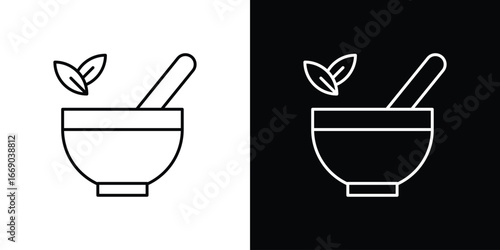 Herbal medicine icon. Signs and symbols for mobile app, UI, UX