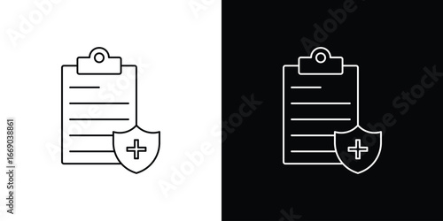 Health insurance icon. Signs and symbols for mobile app, UI, UX