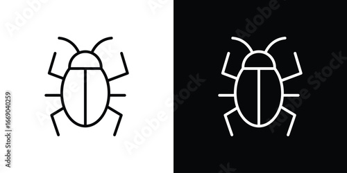 Bug icon. Signs and symbols for mobile app, UI, UX