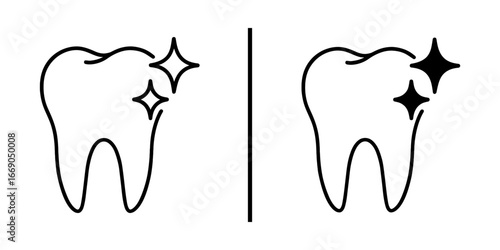 Sparkling Smiles: An illustrative depiction of healthy, radiant teeth, their pristine appearance highlighted by shimmering embellishments, showcasing dental care and oral hygiene.