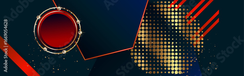 Festive Lux New Year Christmas gold design noble dark blue background abstract shiny color golden with shine and sparkles