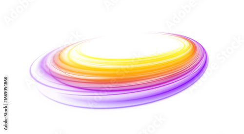 Glowing spirals and twirling rings create a vibrant, magical composition with bright neon energy. Transparent trails, shimmering sparks, and glossy flare enhance the abstract, luxurious illustration.