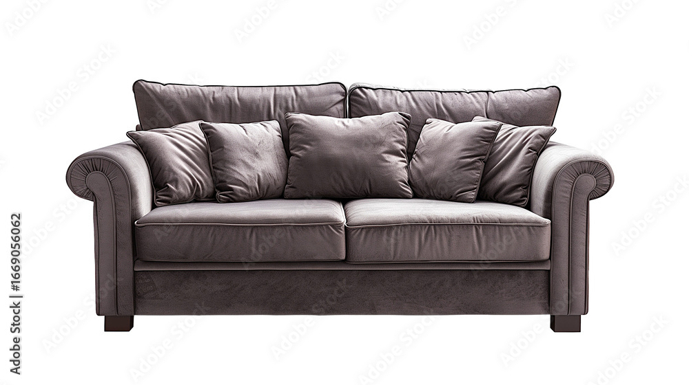 Fototapeta premium gray sofa isolated