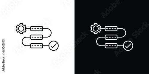 Workflow process icon. Simple element illustration.