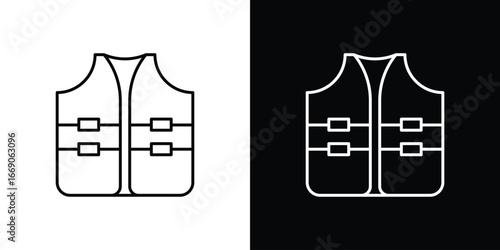 Vest jacket icon. Simple element illustration.