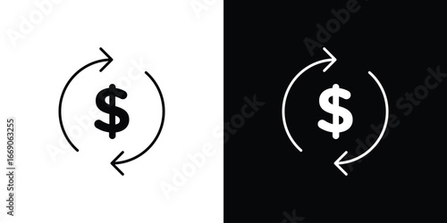 Turnover icon. Simple element illustration.