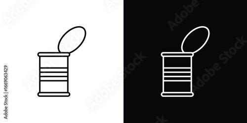 Tin can icon. Simple element illustration.