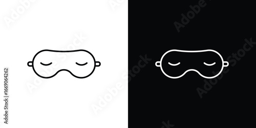 Sleeping mask icon. Simple element illustration.