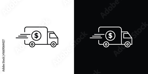 Shipping charges icon. Simple element illustration.