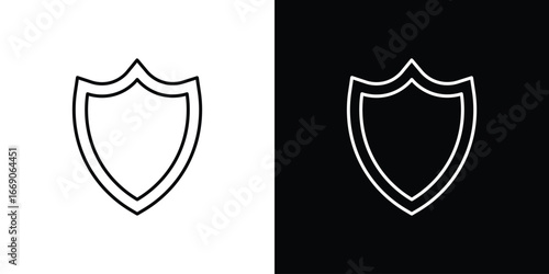 Shield icon. Simple element illustration.