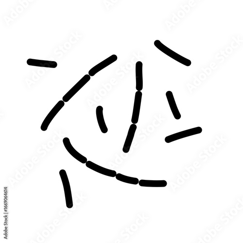 probiotic lactobacillus bacteria icon