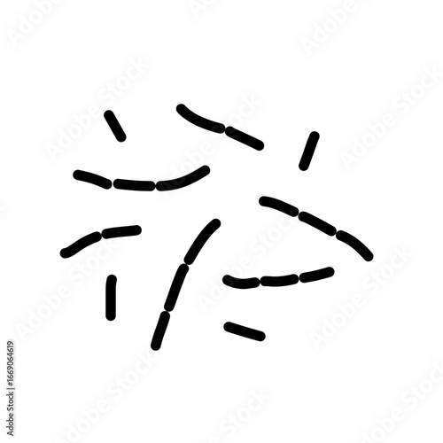 probiotic lactobacillus bacteria icon
