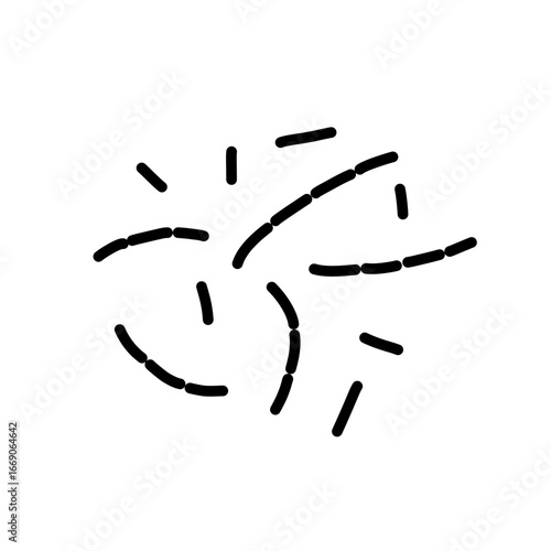 probiotic lactobacillus bacteria icon