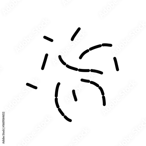 probiotic lactobacillus bacteria icon