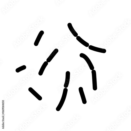 probiotic lactobacillus bacteria icon