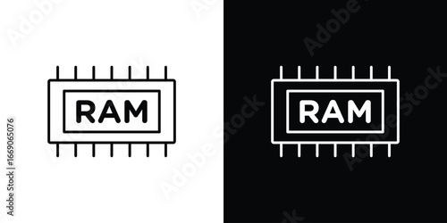 Ram memory icon. Simple element illustration.