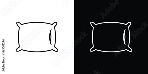 Pillow icon. Simple element illustration.