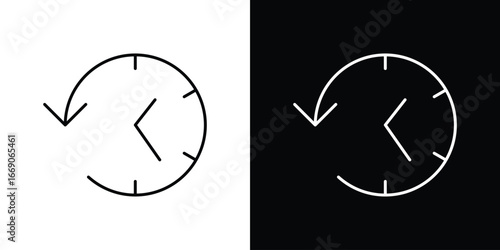 Past time icon. Simple element illustration.