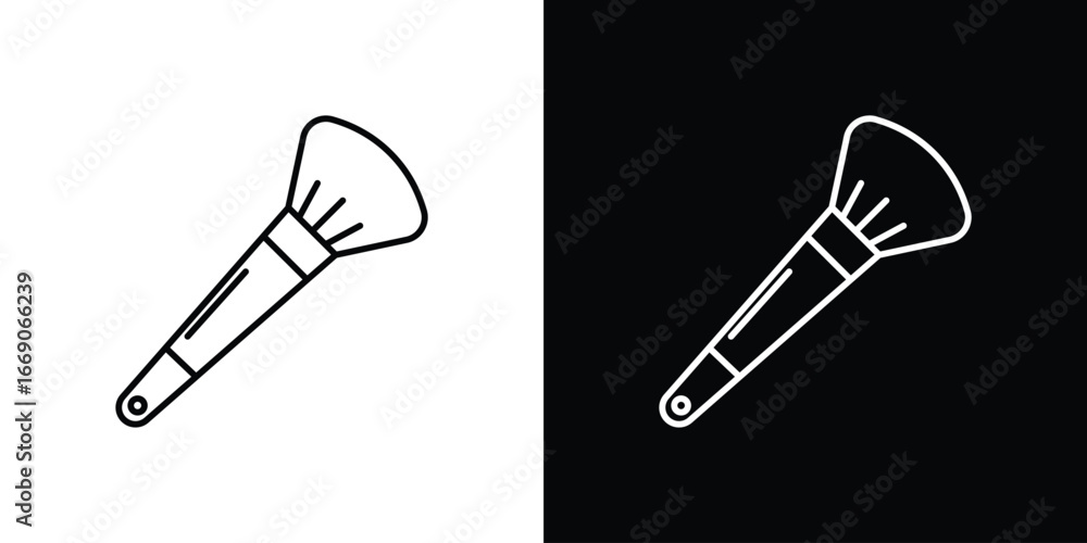 Makeup brush icon. Simple element illustration.