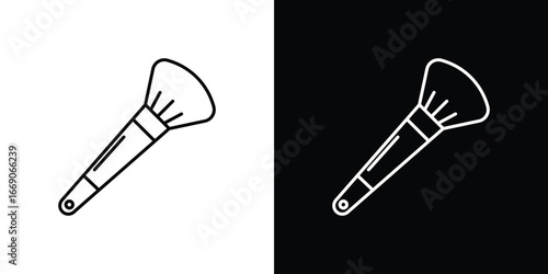 Makeup brush icon. Simple element illustration.