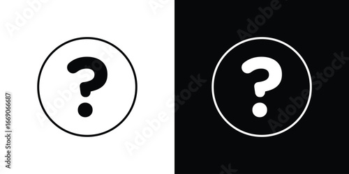 Interrogation icon. Simple element illustration.