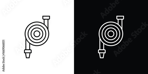 Hose icon. Simple element illustration.