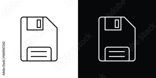 Floppy disk icon. Simple element illustration.