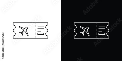 Flight tickets icon. Simple element illustration.
