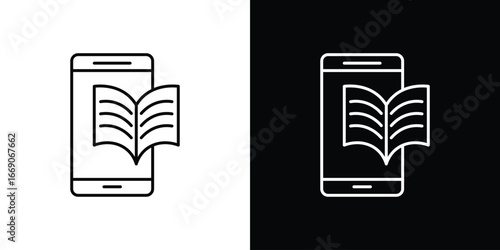 Ebook icon. Simple element illustration.