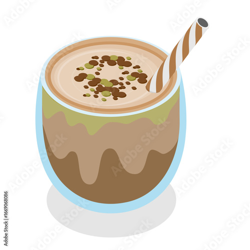 3D Isometric Flat Vector Illustration of Traditional Brazilian Cuisine, Delicious Latin American Food. Item 5