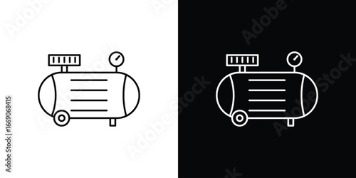 Compressor icon. Simple element illustration.