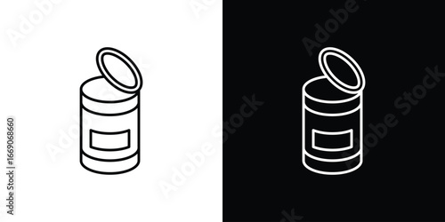 Canned food icon. Simple element illustration.