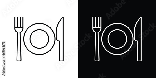 Canteen icon. Simple element illustration.