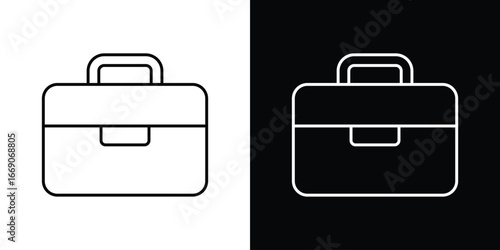 Briefcase icon. Simple element illustration.