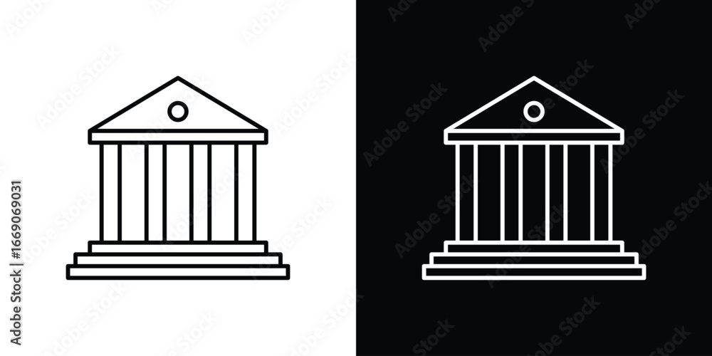 Fototapeta premium Bank icon. Simple element illustration.