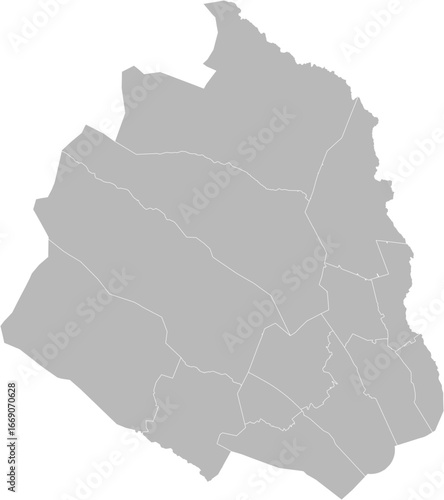 Norrbotten, Sweden – administrative vector map with municipality boundaries (UTM projection, PPT-compatible & fully editable)