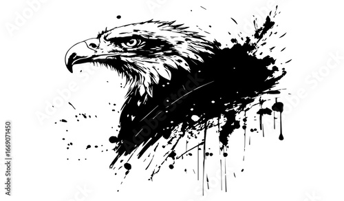 grungy abstract texture background with chaotic black ink splatters. scratches, and scattered stains on a white surface. The design feels raw, distressed, and messy.