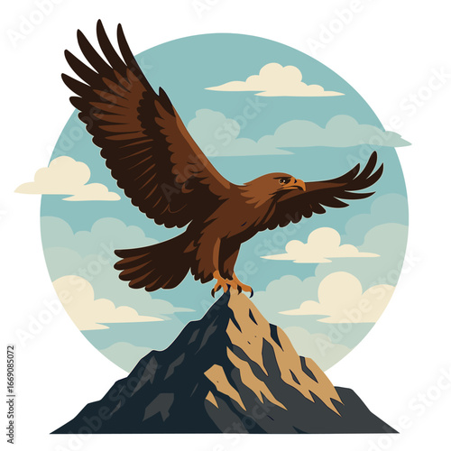 In Norway's Lofoten Fjords, specifically the Trollfjord, Sea Eagles, a type of Norwegian predator, can be found hunting fish
