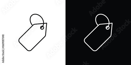 Tag icon. Simple Minimal Pictogram. Vector