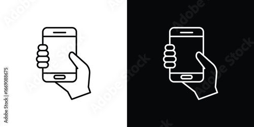 NFC communication icon. Simple Minimal Pictogram. Vector