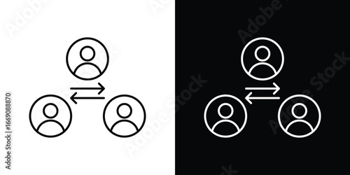 Mediator icon. Simple Minimal Pictogram. Vector